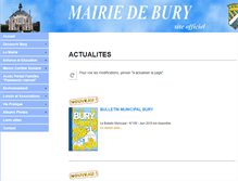 Tablet Screenshot of mairie-de-bury.fr